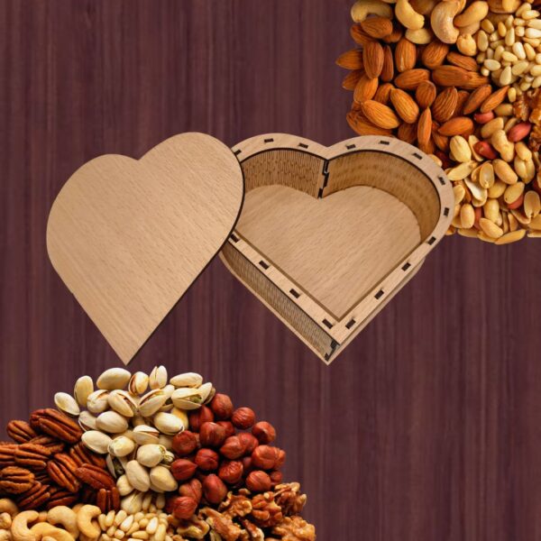 Heart Shape Dry fruits Box