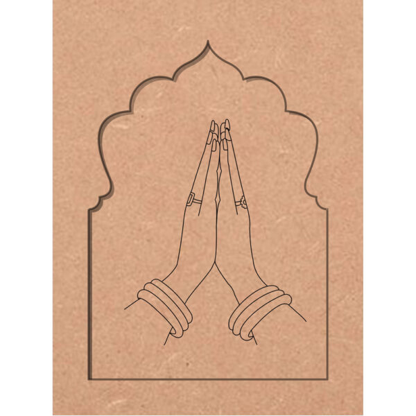 DIY Namaste Designer MDF Plain Jharokha