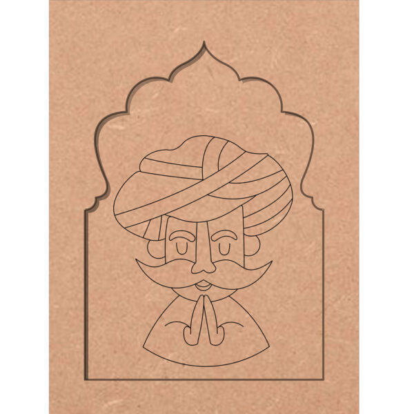 DIY Padharo Man Designer MDF Plain Jharokha