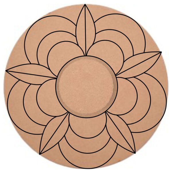 Pre Marked Round Tea Light Holder