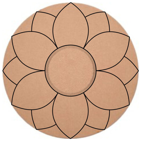 Pre Marked Round Tea Light Holder