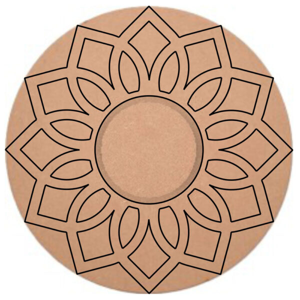 Pre Marked Round Tea Light Holder