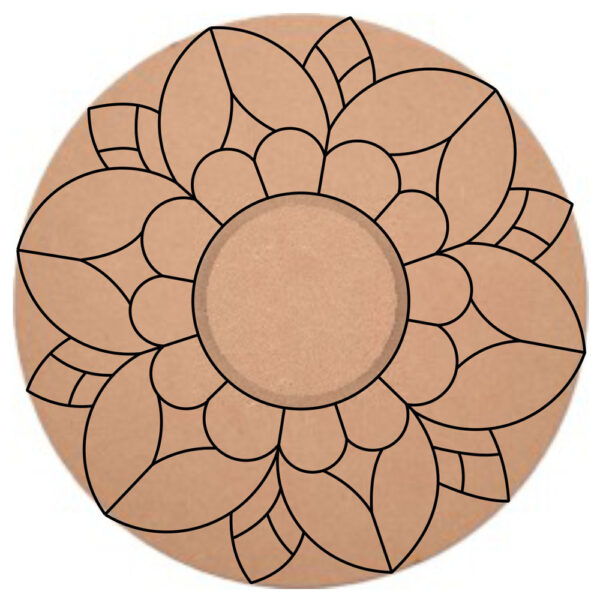 Pre Marked Round Tea Light Holder