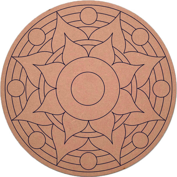 Pre-Designed MDF Lippan Art Base