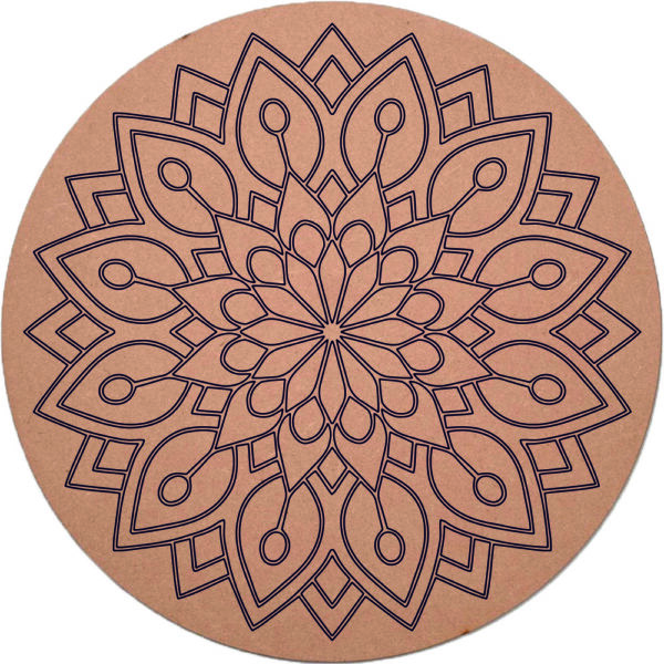 Mandala Art MDF DIY