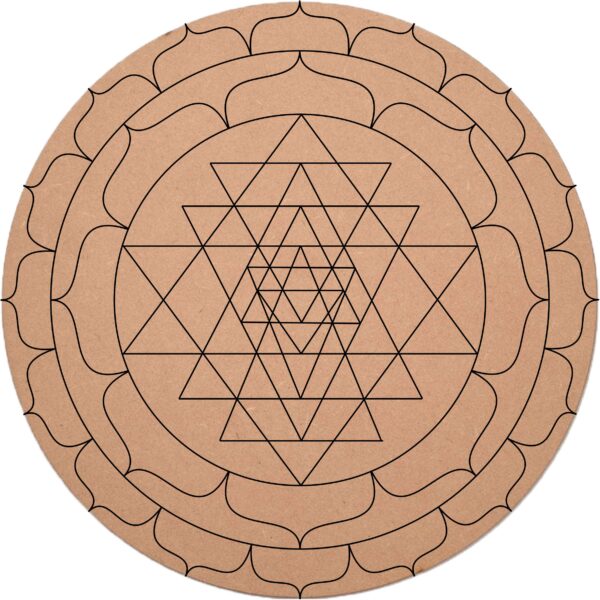 Sri Yantra Lippan art