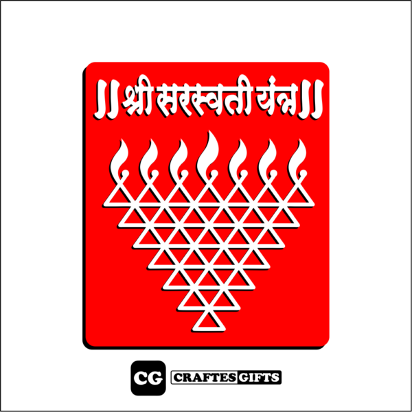 Saraswati Yantra Acrylic Plate